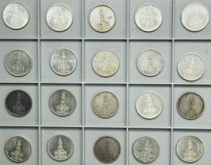 Set, Germany, Third Reich, 5 Mark 1934-1935 (20 pcs.)