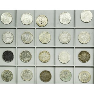 Set, Germany, Third Reich, 5 Mark 1934-1935 (20 pcs.)