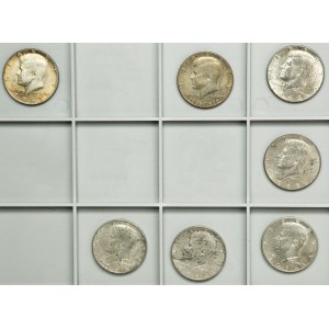 Set, USA, 1/2 Dollar 1964-1969 (7 pcs.)