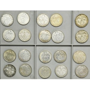 Set, Germany, Third Reich, 2 Mark 1936-1939 (20 pcs.)