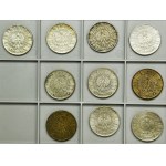 Set, Second Republic, Pilsudski, 10 gold 1934-1939 (10 pieces).