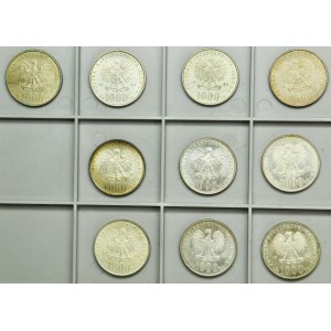 Zestaw, Jan Paweł II, 1.000 złotych 1982-1983 (10 szt.)