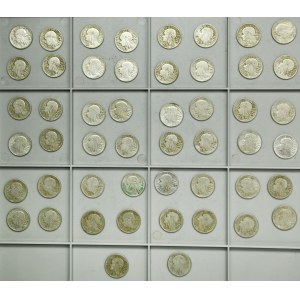 Zestaw, II RP, Głowa Kobiety, 2 złote 1932-1934 (50 szt.)