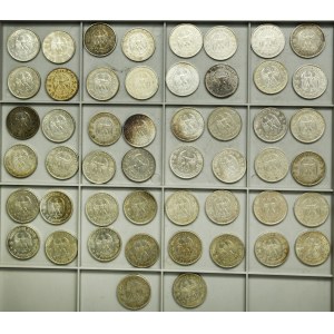 Set, Germany, Third Reich, 5 Mark 1934-1935 (50 pcs.)