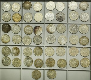 Set, Germany, Third Reich, 5 Mark 1934-1935 (50 pcs.)