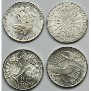 Set, Germany, FRG, 10 Mark 1972 (4 pcs.)