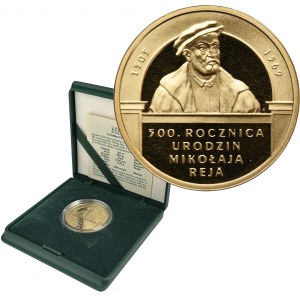 200 złotych 2005 500. rocznica urodzin Mikołaja Reja