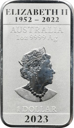 Australia, Elizabeth II, 1 Dollar 2001 Chinese Dragon