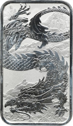 Australia, Elizabeth II, 1 Dollar 2001 Chinese Dragon