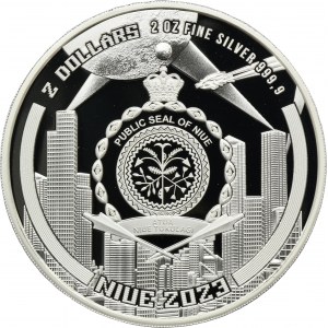 Niue, 2 dollari 2023 - CYBERPUNK