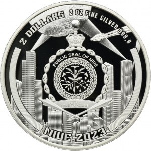 Niue, $2 2023 - CYBERPUNK