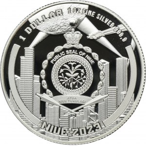 Niue, 2 Dollars 2023 - CYBERPUNK