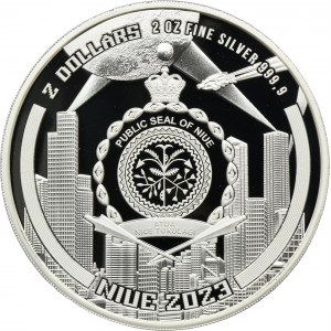 Niue, 2 dollari 2023 - CYBERPUNK