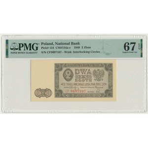 2 zlaté 1948 - CF - PMG 67 EPQ