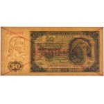 50 zloty 1948 - SPECIMEN - AA 1234567/8900000 - PMG 64