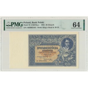20 gold 1931 - AB. - PMG 64