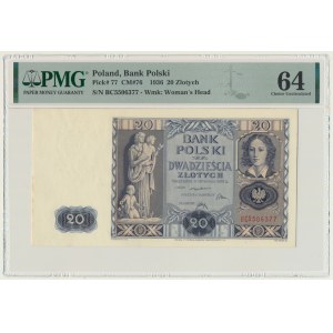 20 gold 1936 - BC - PMG 64