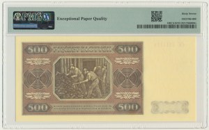 500 Gold 1948 - MODELL - CC - PMG 67 EPQ