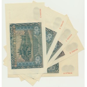 50 Gold 1941 - A-E - Seriensatz (5 St.)