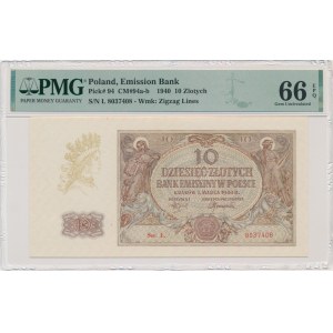 10 Gold 1940 - L - PMG 66 EPQ