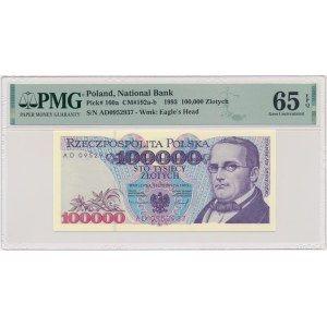 100,000 PLN 1993 - AD - PMG 65 EPQ