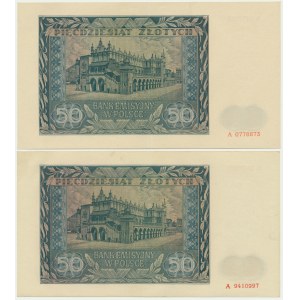 50 Or 1941 - A (2 pièces)