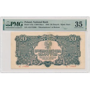 20 gold 1944 ...owe - Ax - PMG 35