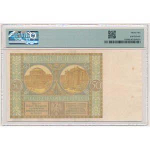 50 zloty 1929 - Ser.B.Ł. - PMG 35