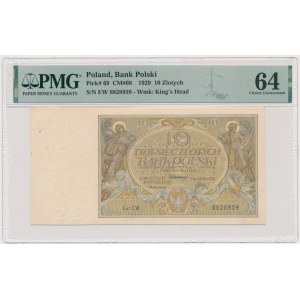 10 or 1929 - Ser.EW. - PMG 64