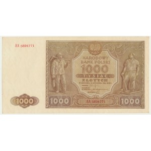 1 000 zlotých 1946 - AA -