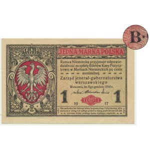 1 mark 1916 - General - B - RARE.