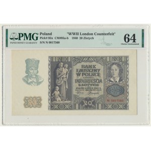 20 Gold 1940 - N - PMG 64 -.