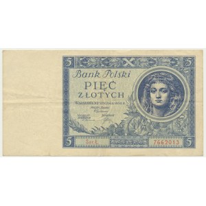 5 gold 1930 - Ser. Ł. - RARE SERIES