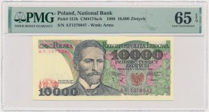 10.000 PLN 1993 - AT - PMG 65 EPQ