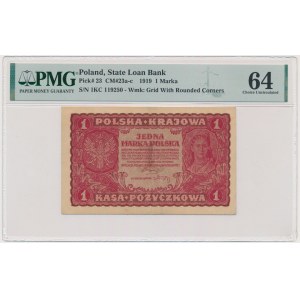 1 mark 1919 - 1st Series KC - PMG 64