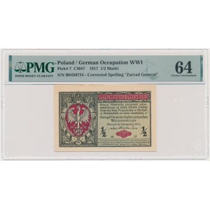 1/2 mark 1916 - General - PMG 64