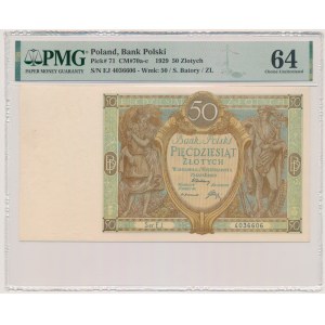 50 gold 1929 - Ser.EJ. - PMG 64
