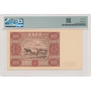 100 złotych 1947 - A - PMG 45 - pierwsza seria