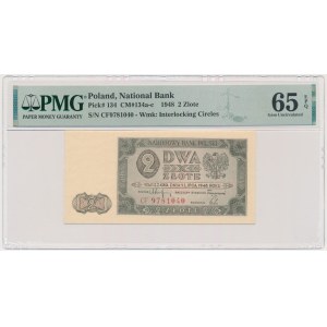 2 gold 1948 - CF - PMG 65 EPQ