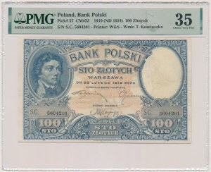 100 Zloty 1919 - S.C. - PMG 35