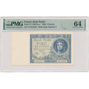 5 Gold 1930 - Ser.CI. - PMG 64