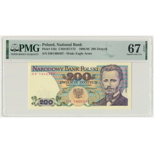 200 złotych 1986 - DR - PMG 67 EPQ