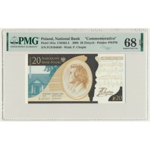 20 zl 2009 - Frederic Chopin - PMG 68 EPQ