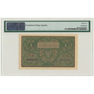 5 marks 1919 - II Series DN - PMG 65 EPQ
