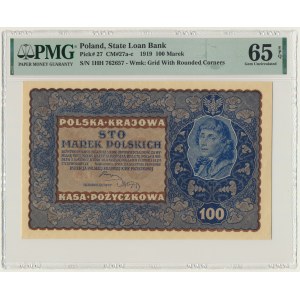 100 marks 1919 - IH Series H - PMG 65 EPQ