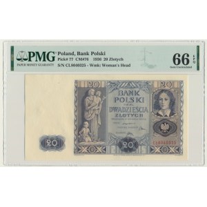 20 gold 1936 - C£ - PMG 66 EPQ