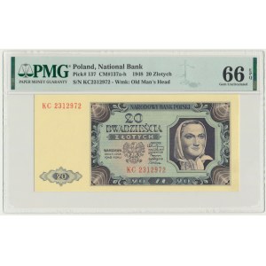 20 gold 1948 - KC - PMG 66 EPQ