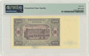 20 Gold 1948 - GW - PMG 65 EPQ - gestreiftes Papier