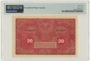 20 Mark 1919 - 2. Serie DY - PMG 65 EPQ