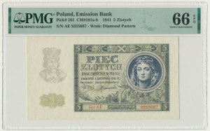 5 Gold 1941 - AE - PMG 66 EPQ